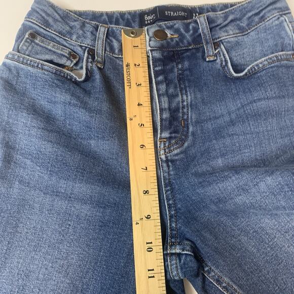 Boden‎ Jeans Womens 4P Straight Crop Raw Hem Stretch Denim Button Fly Petite - Picture 7 of 8